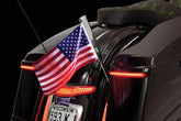 Ciro3D Phone, Drink & Camera Mounts LED Lighted Flag Pole with American Flag